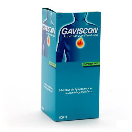 Gaviscon Menthe Munt Suspensie Drink 500 ml