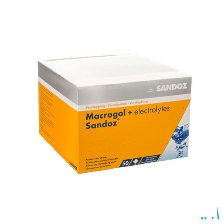 Macrogol + Electr Sandoz Poeder Ciroensmaak 50x13,7g 