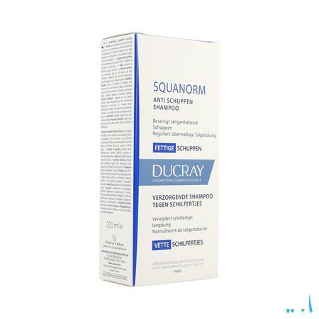 Ducray Squanorm Shampoo Vette Schilfers 200 ml