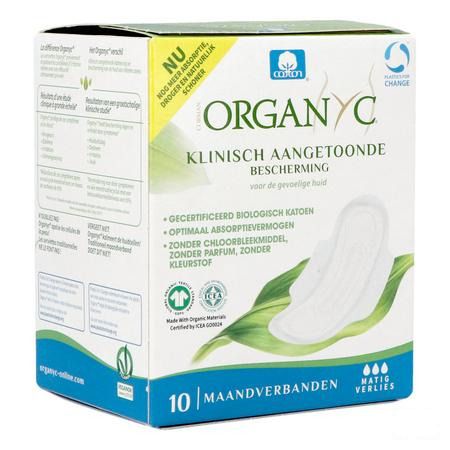 Organyc Maandverband Normaal Katoen Bio 10