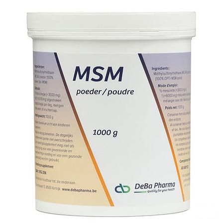 Msm Poudre Soluble - Oplosb 1kg  -  Deba Pharma