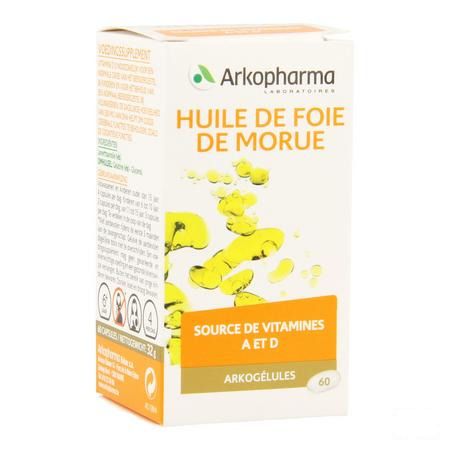 Arkogelules Huile Foie Morue 60  -  Arkopharma