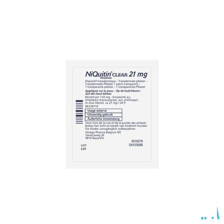 Niquitin Clear Patches 14 X 21 mg