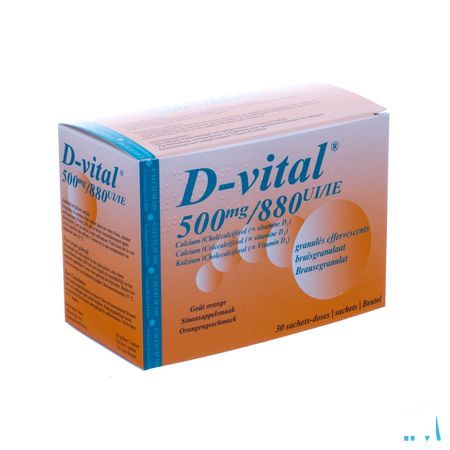 D Vital 500/880 Bruis Zakje 30  -  Will Pharma