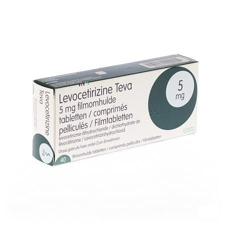 Levocetirizine Teva 5 mg Filmomhulde Tabletten 40 X 5 mg 