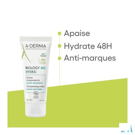 Aderma Biology Ac Hydra Compenserende Creme 40 ml