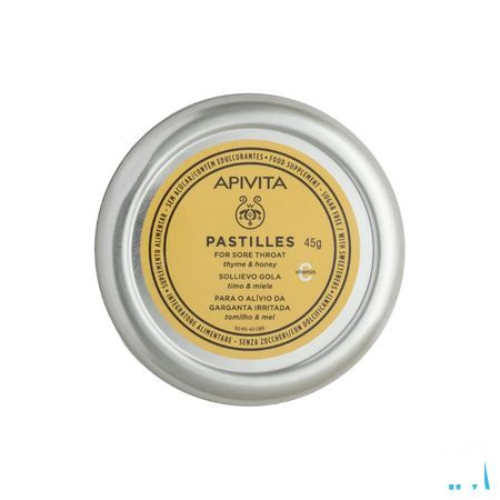 Apivita Pastilles Keelpijn Tijm-honing 45 gr