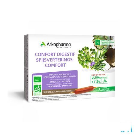 Arkofluide Spijsverteringcomfort Bio Ampullen 20  -  Arkopharma