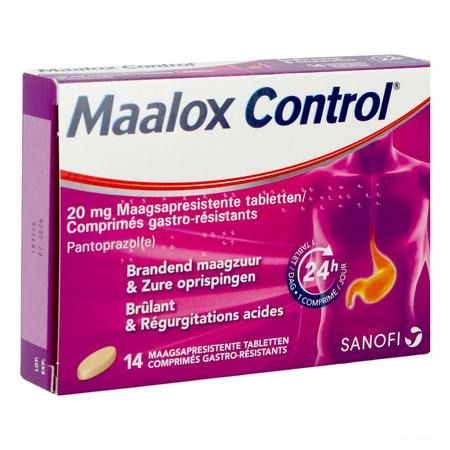 Maalox Control 20 mg Maagsapresistente Tabletten 14