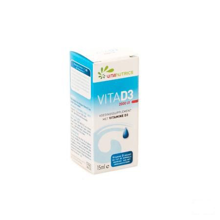 Vita D3 2000UI A Vitanutrics Druppels 15 ml 