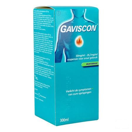 Gaviscon Menthe Munt Suspensie Drink 300 ml