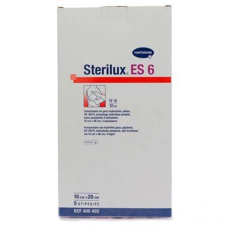 Sterilux Es6 Compresse Sterile 12pl 10,0x20,0cm 5 4004024  -  Hartmann