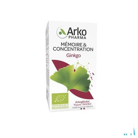 Arkogelules Ginkgo Bio Capsule 150  -  Arkopharma