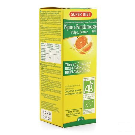 Super Diet Extract Pompelmoespit 400 mg 50 ml  -  Superdiet Laboratoires