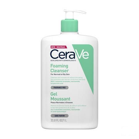 Cerave Nettoyant Moussant Pompe Flacon 1l  -  Cerave