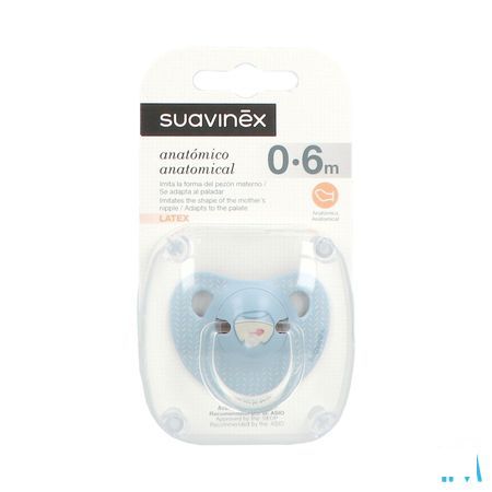 Suavinex Fopspeen Latex Anatom. 0-6m