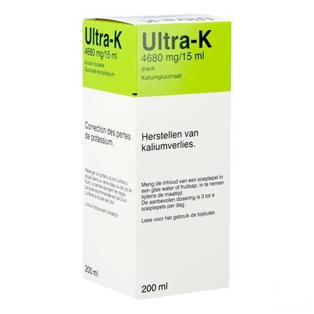 Ultra K Oplossing Potassium 200 ml  -  Melisana