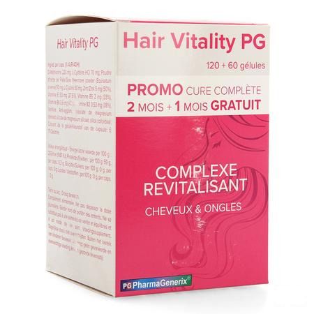 Hair Vitality Pg Pharmagenerix Capsule 3x60  -  Superphar