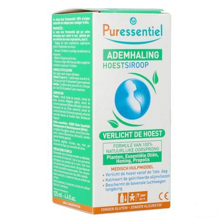 Puressentiel Ademhaling Hoestsiroop 125 ml  -  Puressentiel