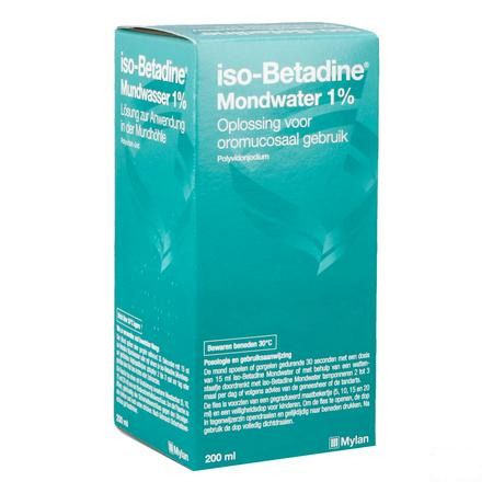 Iso Betadine 1% Mondwater 200 ml Ready To Use