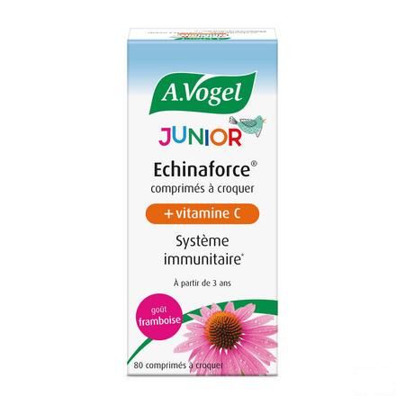 Vogel Echinaforce Junior+Vit C Framboos Tabl 80  -  A.vogel