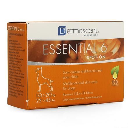 Essential 6 Spot-on Chien 10-20kg et 4x1,2 ml 