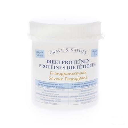 Crave & Satisfy Dieetproteinen Frangipan Pot 200 gr