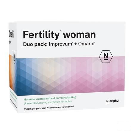 Fertility Woman Duo 60 Tabletten Improv. + 60 Capsule Omarin  -  Nutriphyt