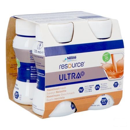Resource Ultra+ Hazelnootsmaak 4X125 ml