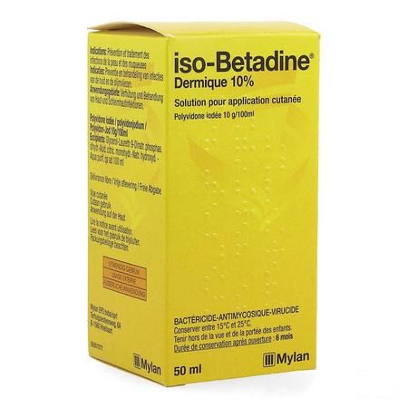 Iso Betadine Dermique 10% Solution Flacon 50 ml