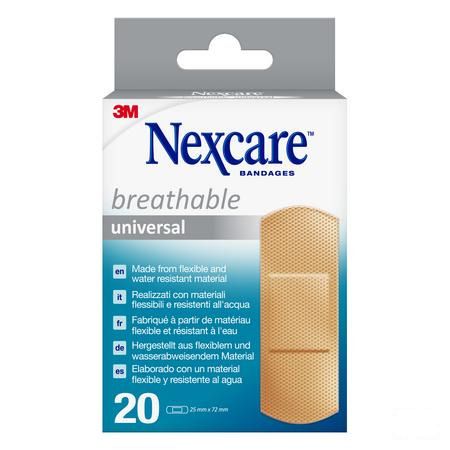 Nexcare 3M Breath.Univ.25X72Mm Strips 20 N0320Ns-1  -  3M