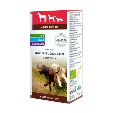 Bachbloesem Dieren Agressiviteit Druppels 20 ml  -  Eureka Pharma