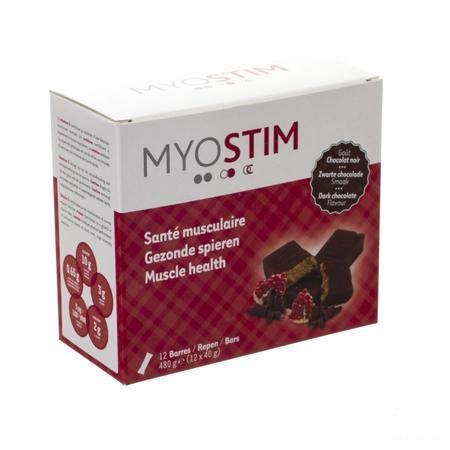 Myostim Proteinereep Donkere Chocolade 12  -  Procell
