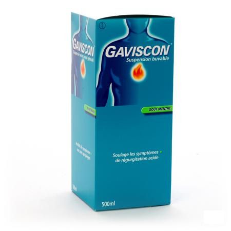 Gaviscon Menthe Munt Suspensie Drink 500 ml