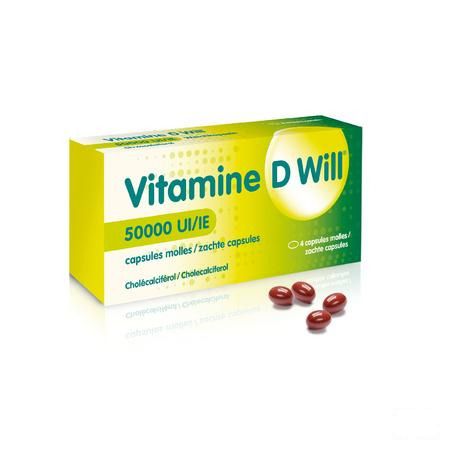 Vitamine D Will 50000Ie Zachte Caps 4  -  Will Pharma