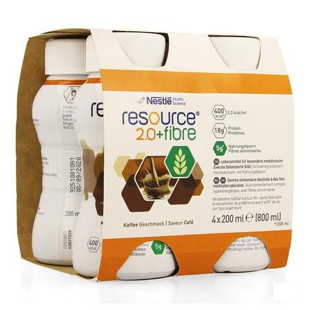 Resource 2.0 Fibre Cafe 4x200 ml 12100790  -  Nestle