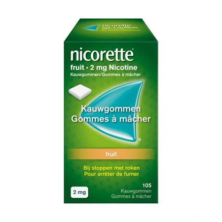 Nicorette Fruit Kauwgom 105x2 mg