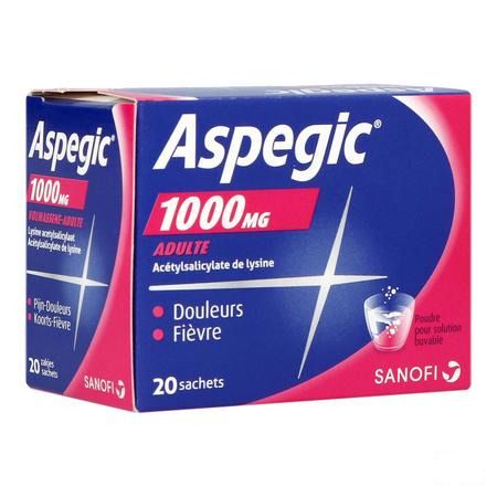 Aspegic 1000 Pulv 20x1000 mg Ad