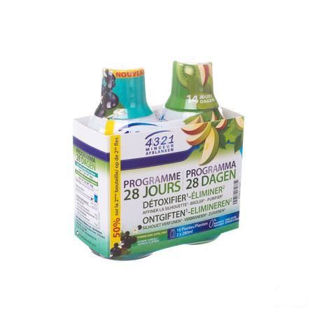 4321 Ultra Draineur Pomme Kiwi 2x280 ml  -  Arkopharma