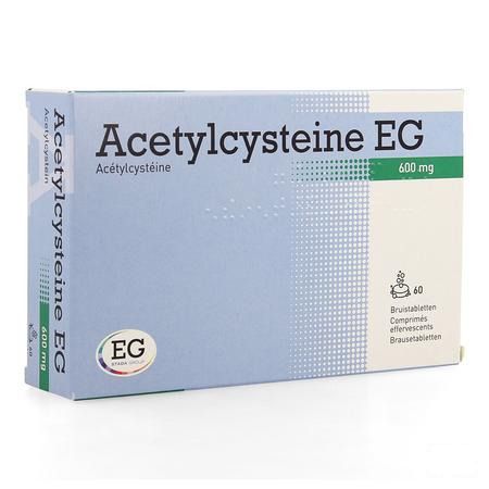 Acetylcysteine EG 600 mg Comprimes Eff. 60x600 mg  -  EG