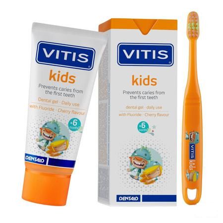 Vitis Kids Gel Tandpasta 50 ml  -  Dentaid