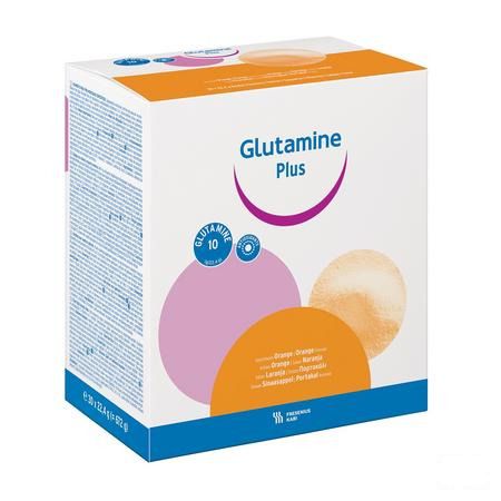 Glutamine Plus Orange Poudre Sachet 30  -  Fresenius