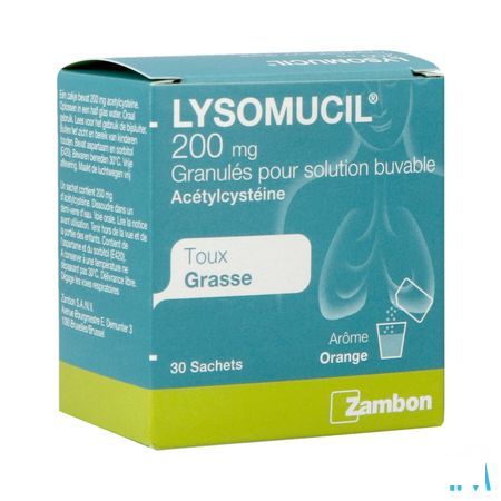 Lysomucil 200 Gran Sachets 30 X 200 mg