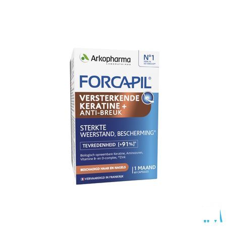 Forcapil Keratine+ Caps 60  -  Arkopharma