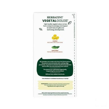 Herbatint Vegetal Color Eco Neutr.Cassia Pow.100ml  -  Ocebio