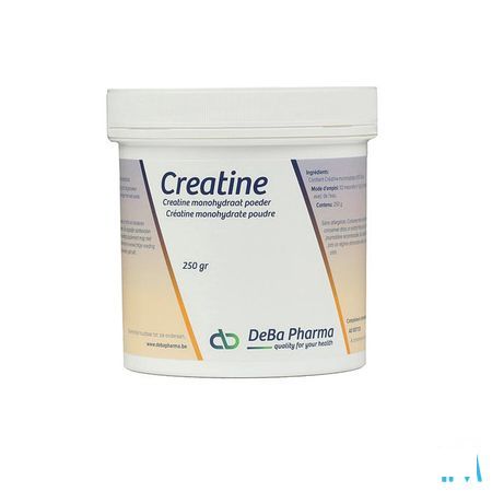 Creatine Monohydraat Poeder Oplosbaar 250 gr  -  Deba Pharma