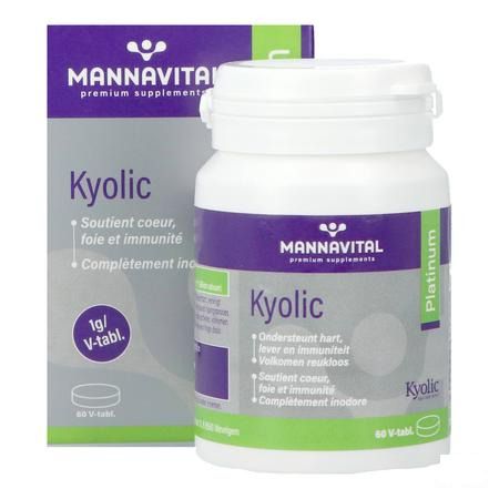 Mannavital Kyolic Platinum (gefermenteerde Knoflook) 60 caps