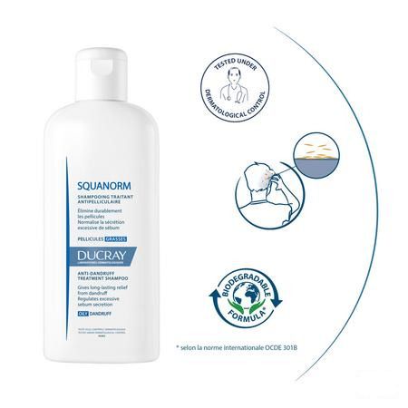 Ducray Squanorm Shampoo Vette Schilfers 200 ml