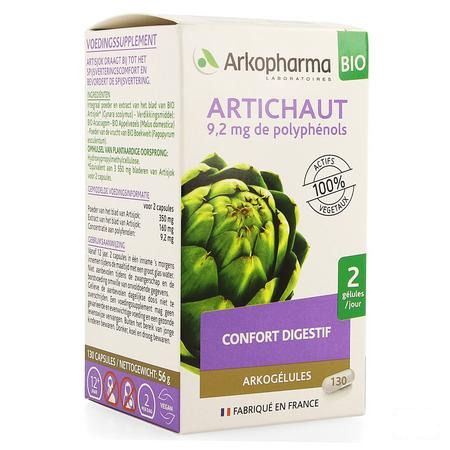 Arkogelules Artichaut Bio Capsule 130  -  Arkopharma