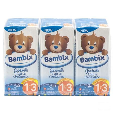 Bambix Groeimelk Natuur 1-3J 3X200 ml